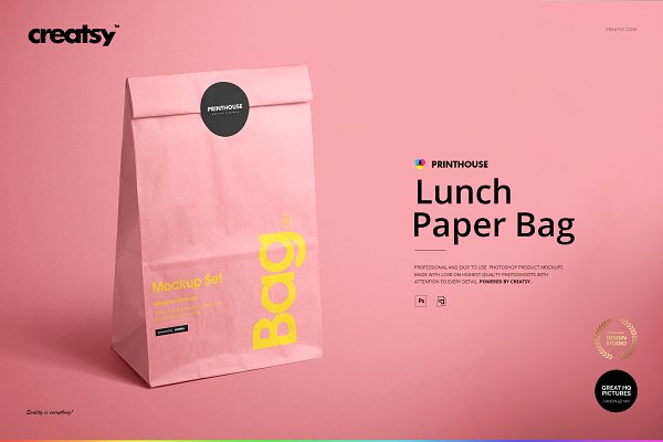 Download Lunch Bag Mockup Set