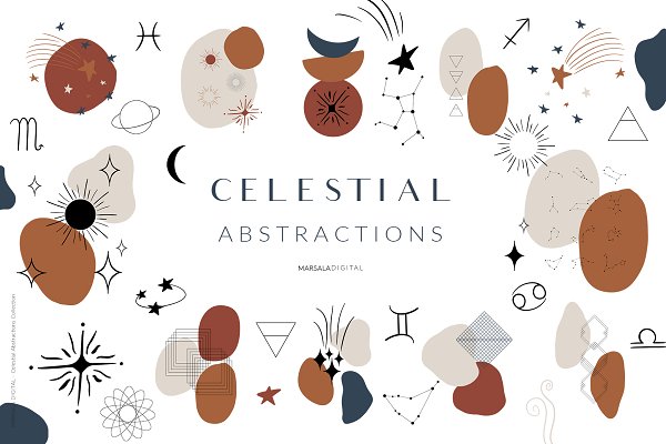 Download Celestial Abstract Set