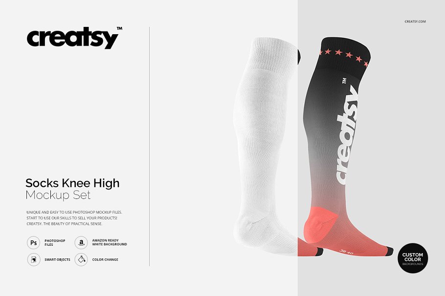 Download Socks Knee High Mockup Set