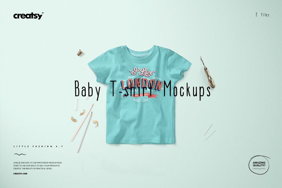 Download Baby T-shirt Mockup Set