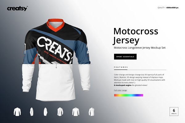 Download Motocross Jersey Mockup Set
