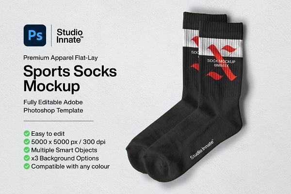 Download Sports Socks - Mockup