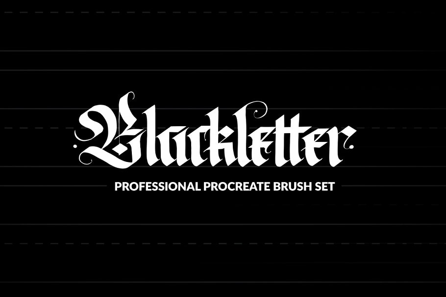 Download Pro Blackletter Procreate Brushes