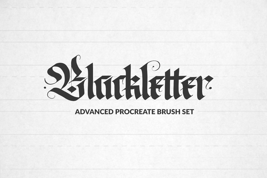 Download Blackletter Procreate Brushes