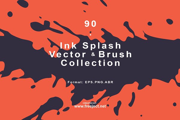 Download 90 Ink Splash Collection EPS