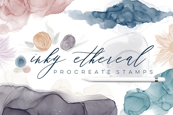 Download Inky Ethereal Procreate Stamps