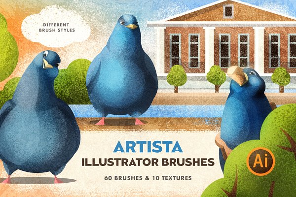 Download Artista Brushes for Illustrator