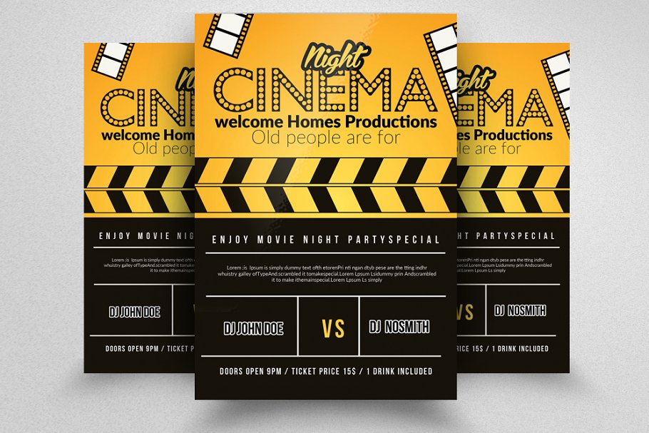 Download Movie Theater Flyer Templates