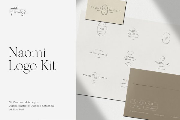 Download Naomi Minimal Logo Kit Ai
