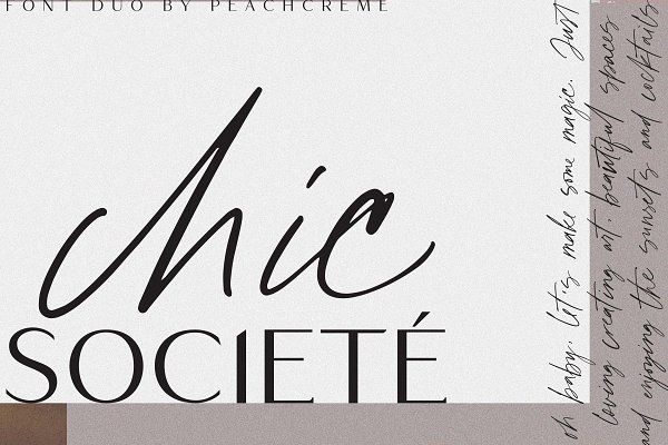 Download Chic Societe// Stylish Font Duo