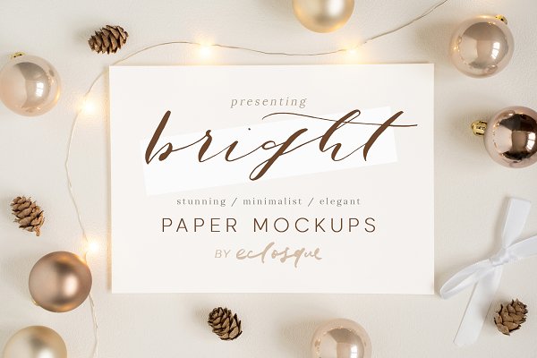 Download Christmas Stationery Styled Mockups