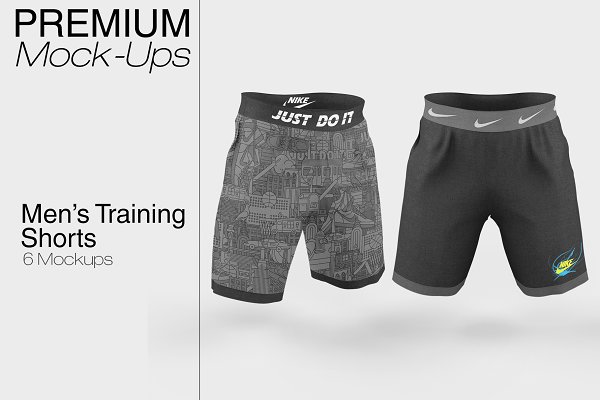 Download Men's Training Shorts Mockup