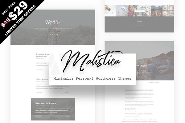 Download Malistica - Personal Wordpress Theme
