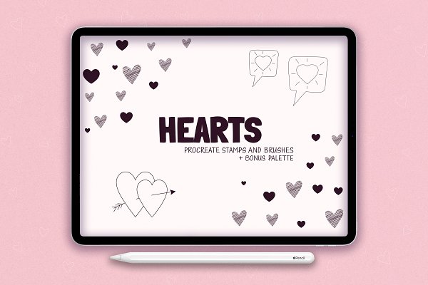 Download Heart Stamps for Procreate