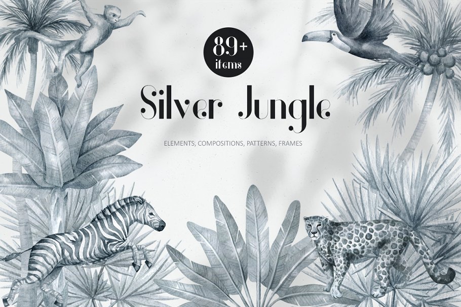 Download Silver Jungle. Animals and nature.