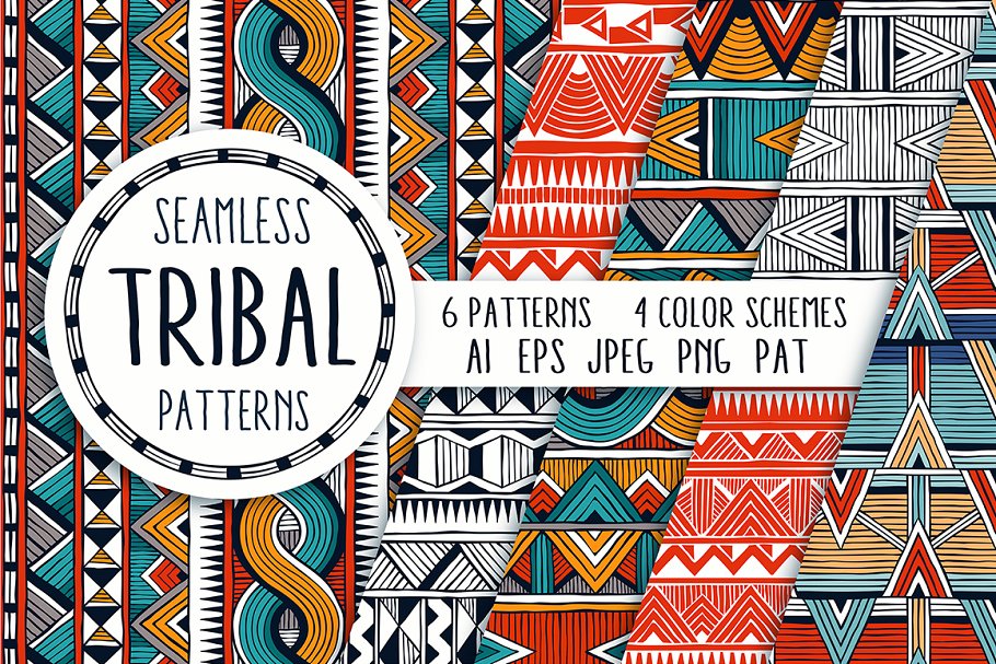 Download Tribal patterns collection