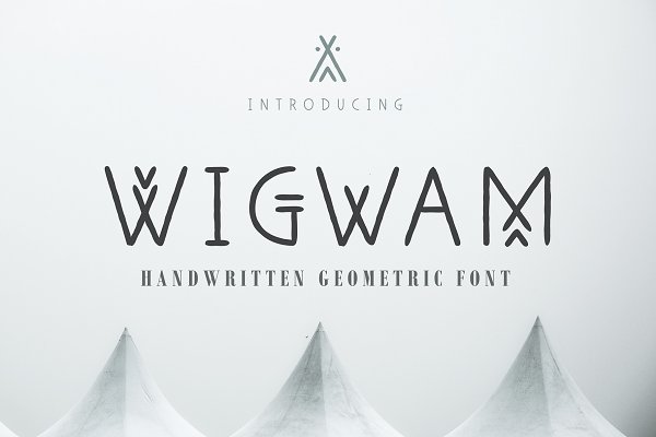 Download Wigwam - Handwritten Geometric Font