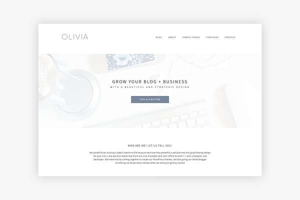 Download Olivia - Blog + eCommerce Theme