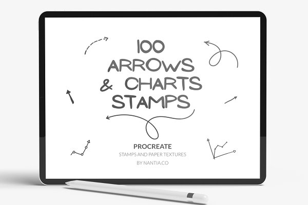 Download 100 Arrow Procreate Stamp Brushes