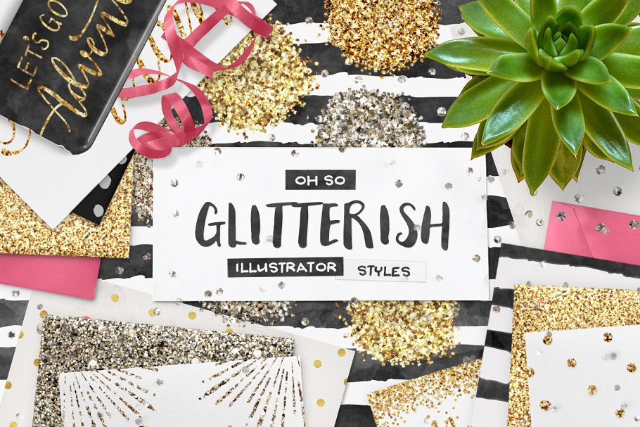 Download 100 Glitter Ai Swatches + Extras!