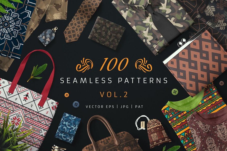 Download 100 Seamless Patterns Vol.2