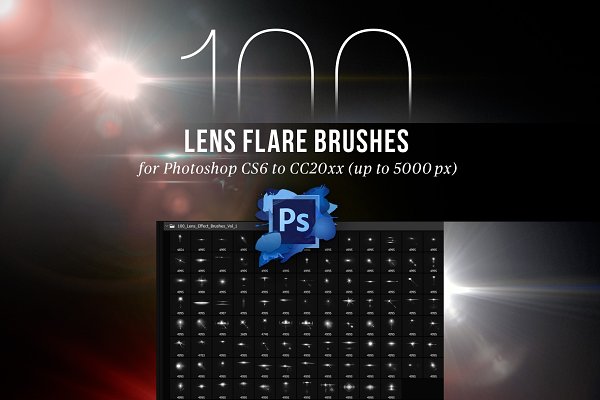 Download 100 Lens Effect Brushes for PS Vol 1