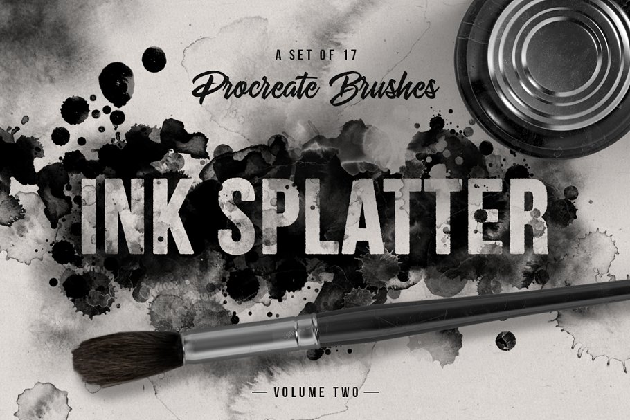 Download Ink splatter Procreate brushes vol.2