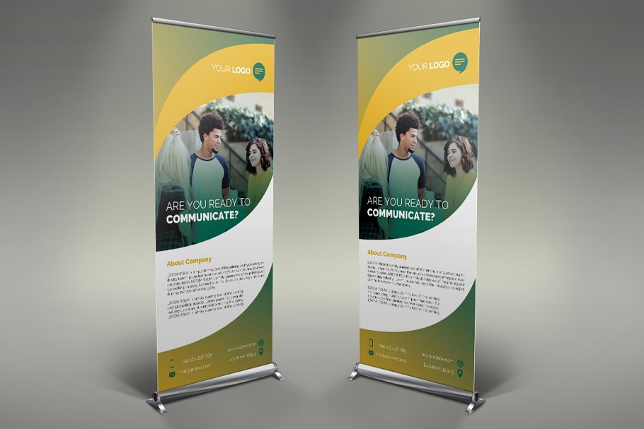 Download Communication Roll Up Banner