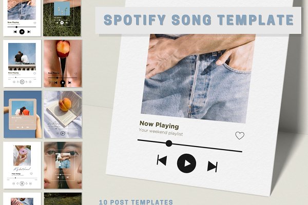 Download Spotify Song Canva Template