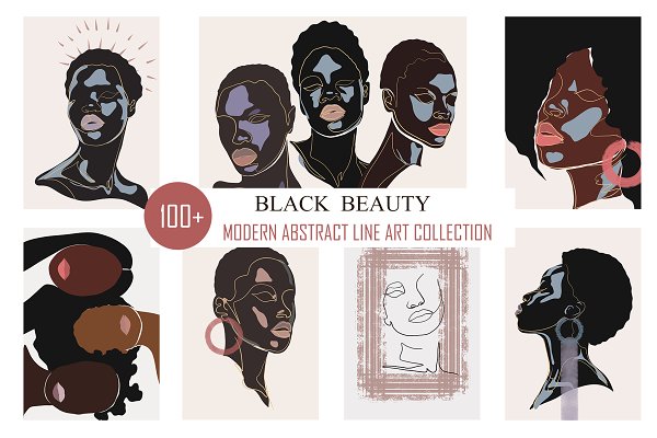 Download LINE ART COLLECTION BLACK BEAUTY