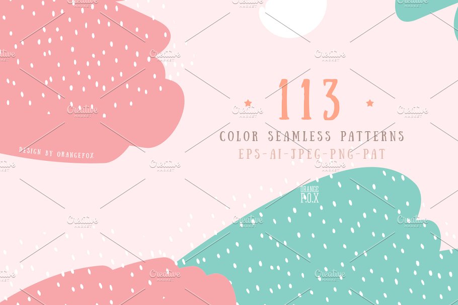 Download 113 Color seamless patterns