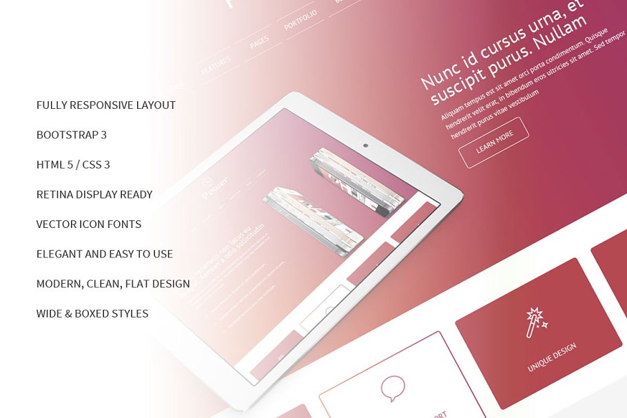 Download Power Bootstrap Responsive Template