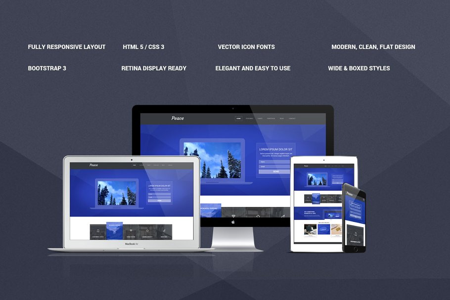 Download Peace Bootstrap Responsive Theme