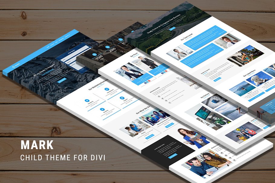 Download Mark – One Page Child Theme for Divi