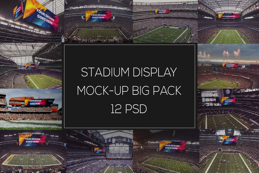 Download NFL Display Mock-up Big Pack #1