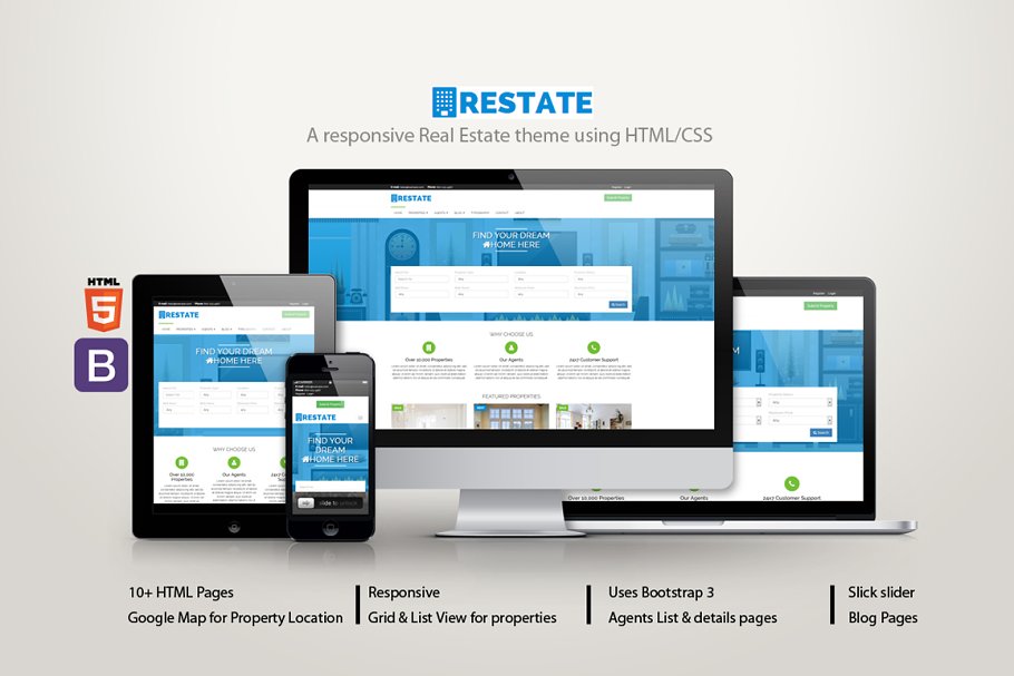 Download Restate - A Real Estate theme