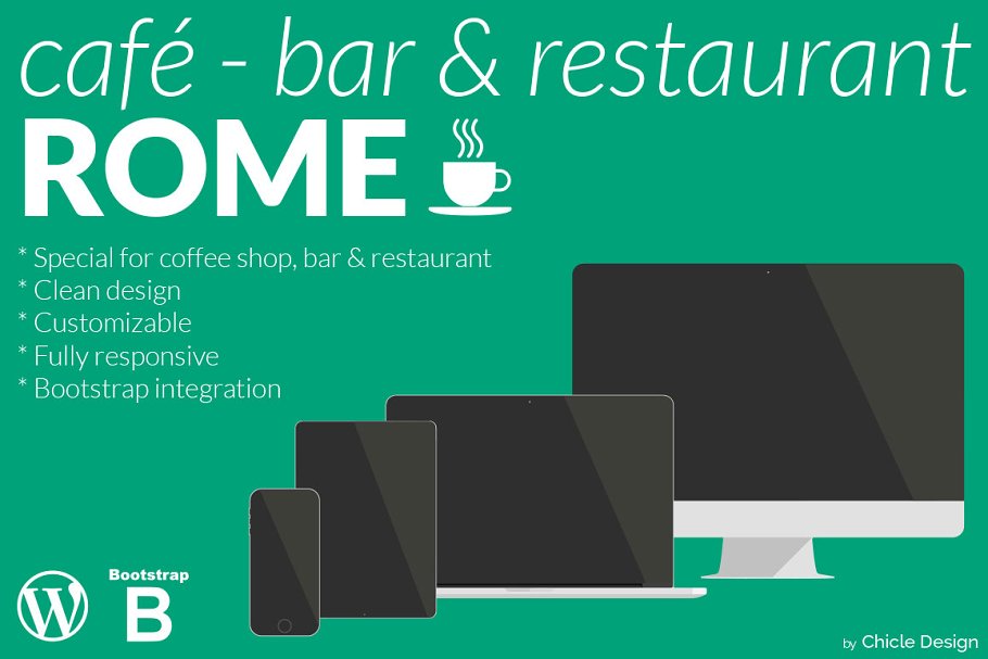 Download Rome Café-Bar & Restaurant WP Theme