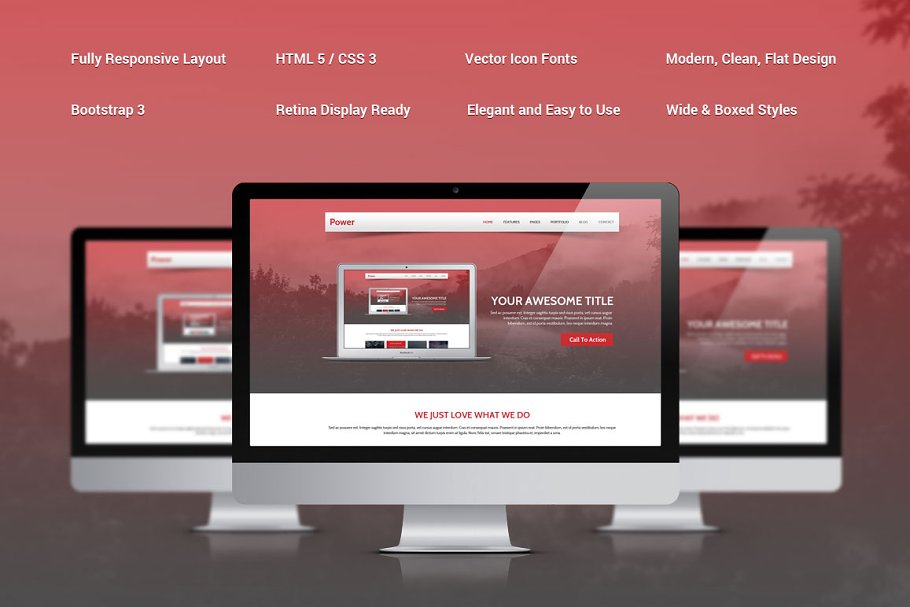 Download Power Responsive Bootstrap Theme