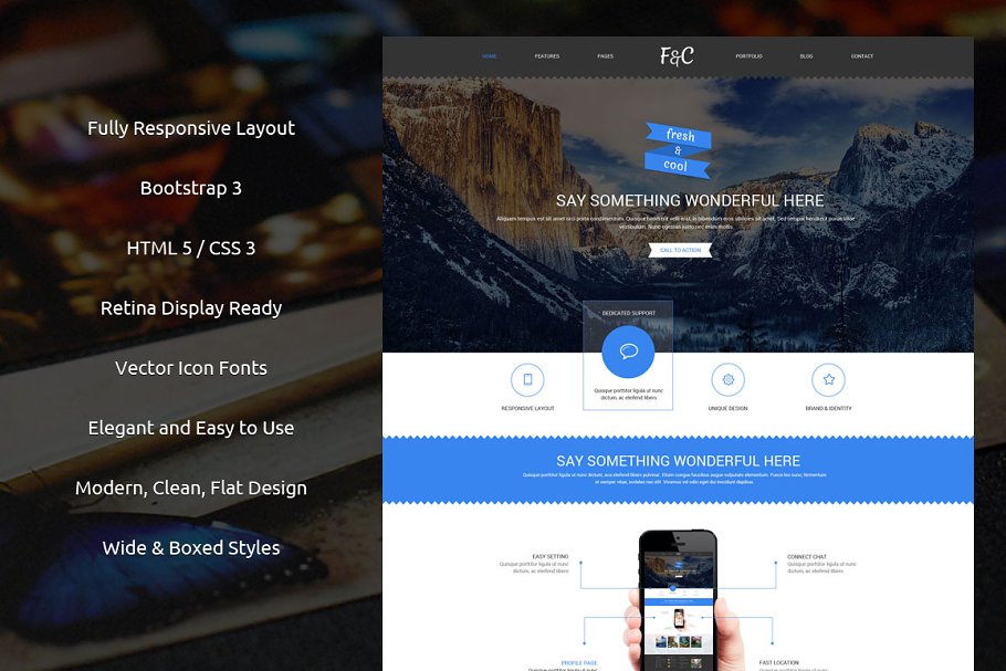 Download Fresh & Cool Bootstrap Theme