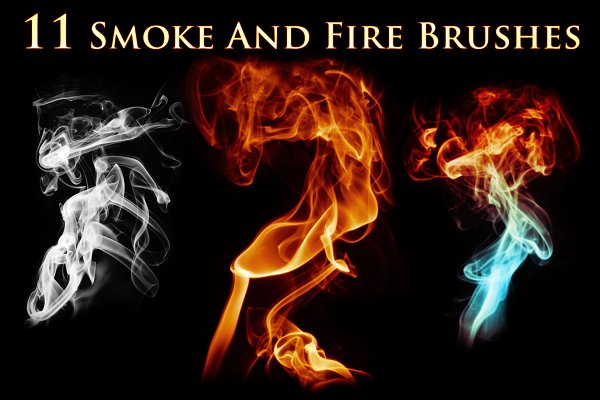 Download 11 Smoke and Fire Brushes