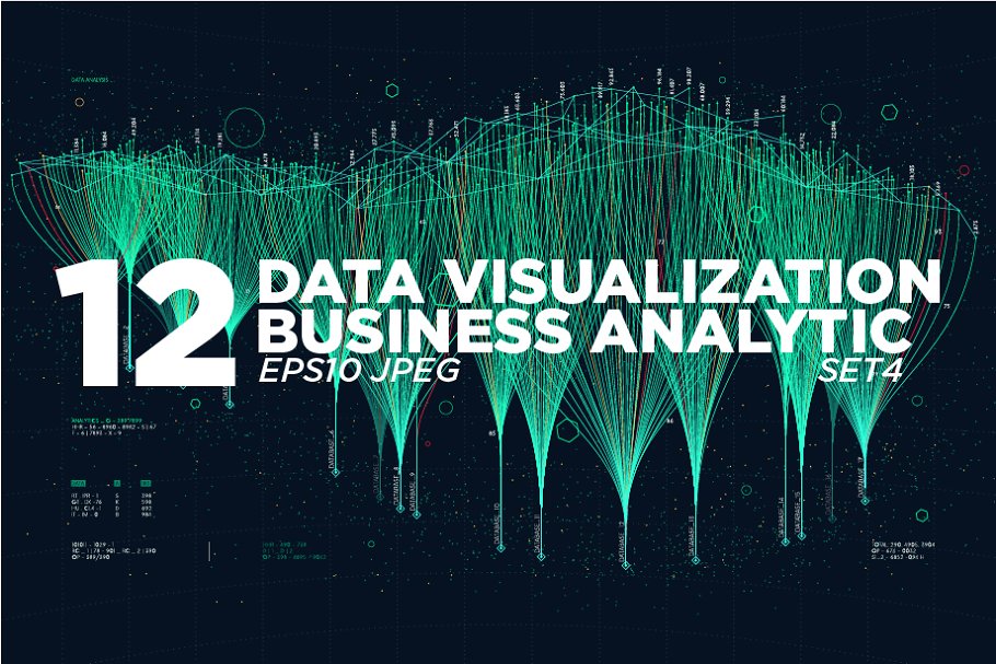 Download 12 Data visualization background 4