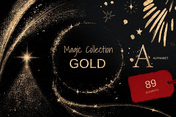 Download Magic Gold abstract collection