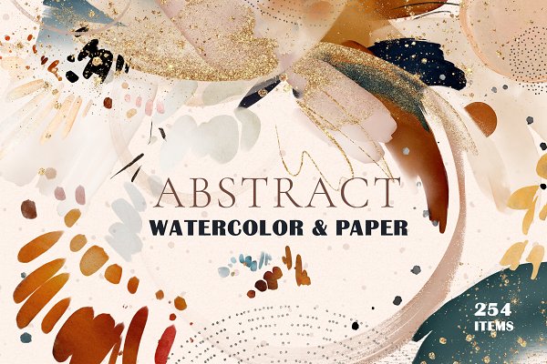 Download Abstract watercolor & paper textures