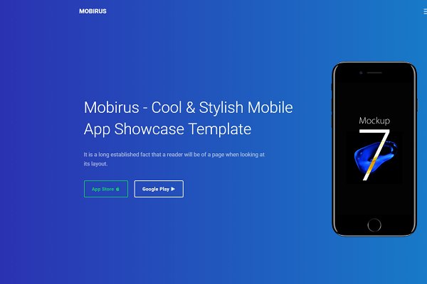 Download Mobirus - Landing Page Template