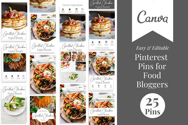 Download Food Blogger Pinterest Pins