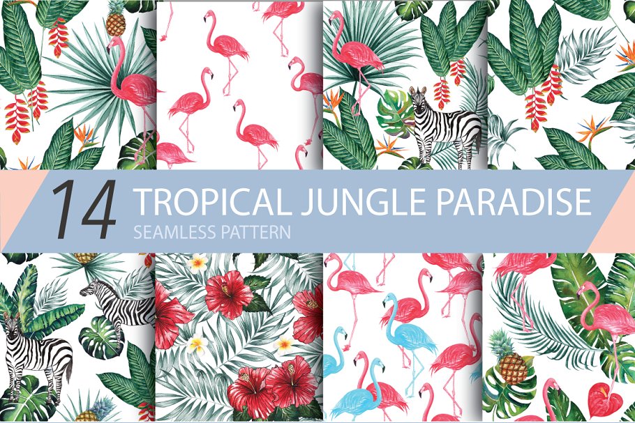 Download Tropical Jungle Paradise Patterns