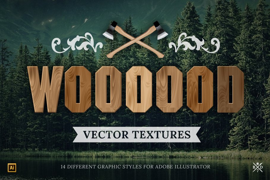 Download 14 Wood vector textures