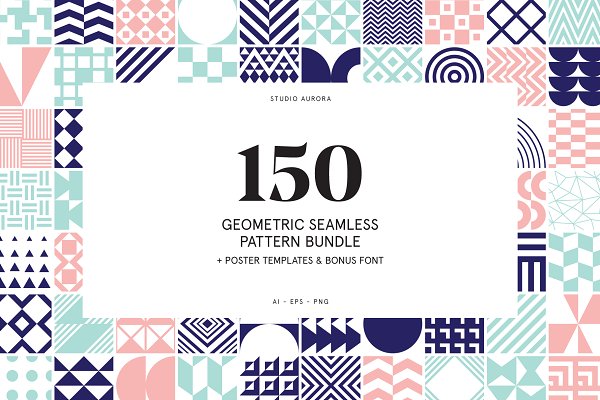 Download Seamless Geometric Pattern Bundle
