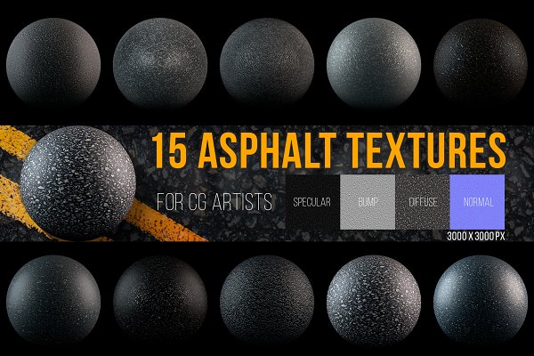 Download 15 Asphalt Textures