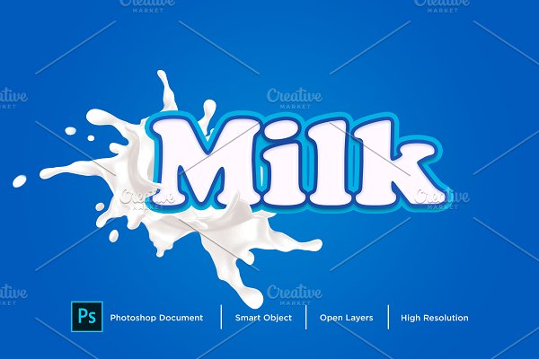 Download Milk Text Effect & Layer Style